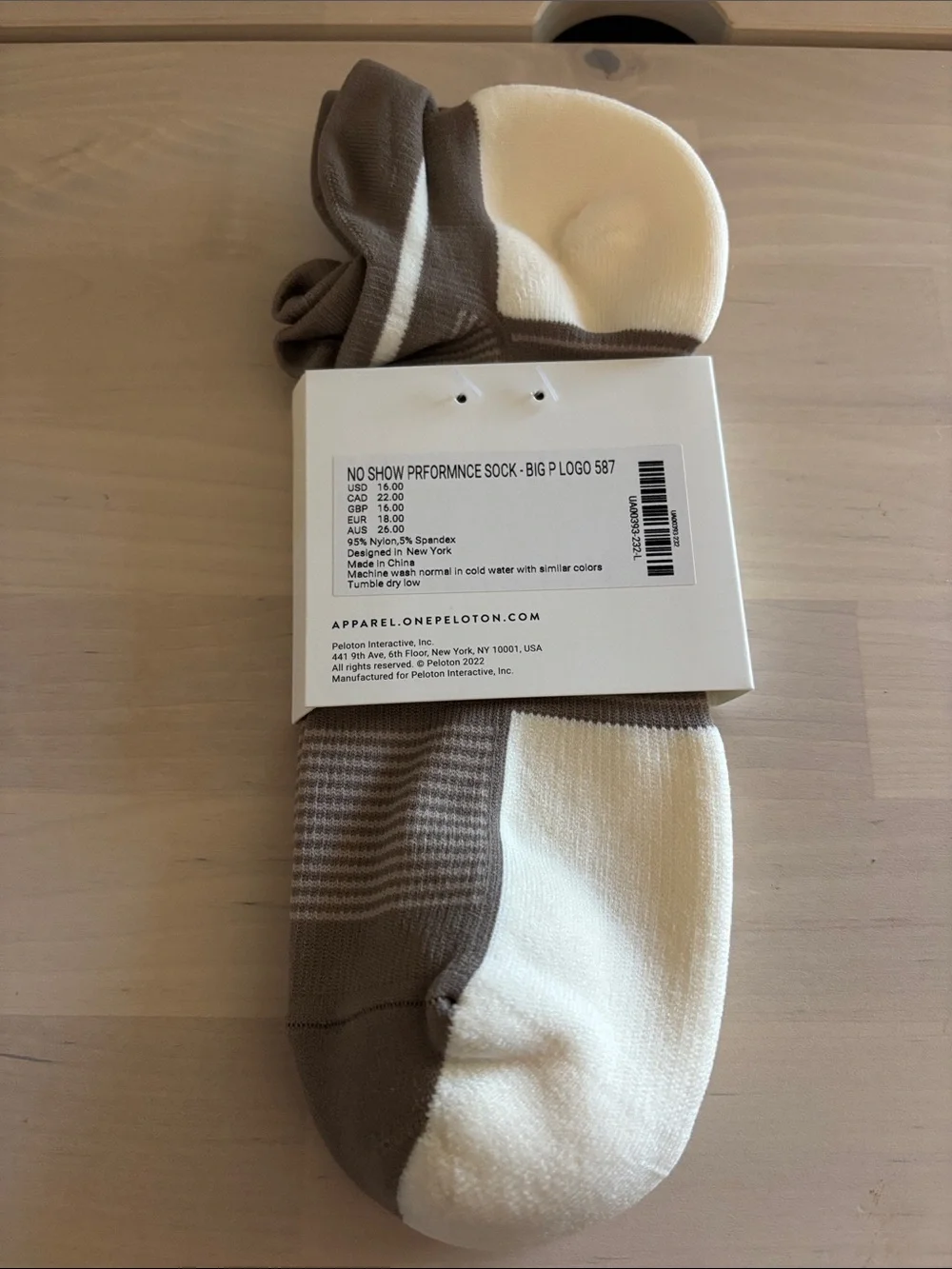 🧦 Peloton Men's Performance Ankle Sock 🧦